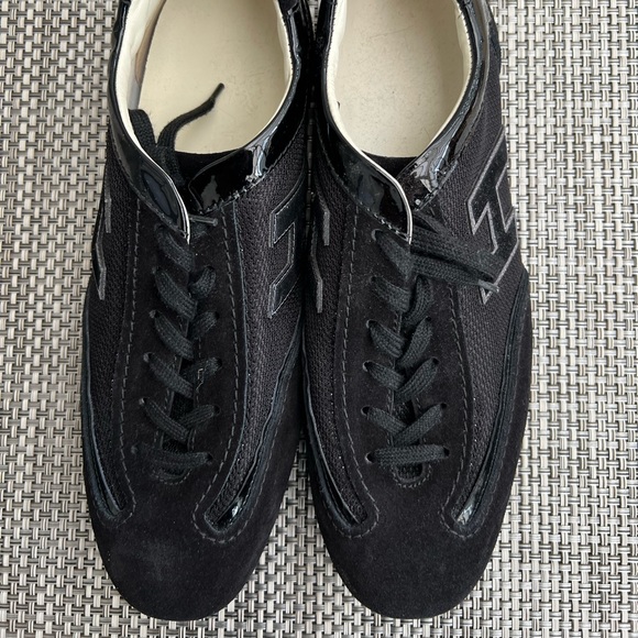 Men’s “Hogan” Black Lace-Up Shoes